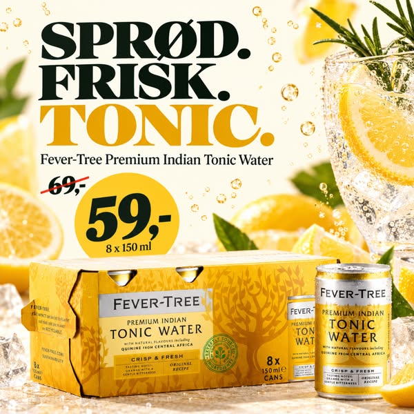 Fever-Tree Indian Tonic, 59 kr.