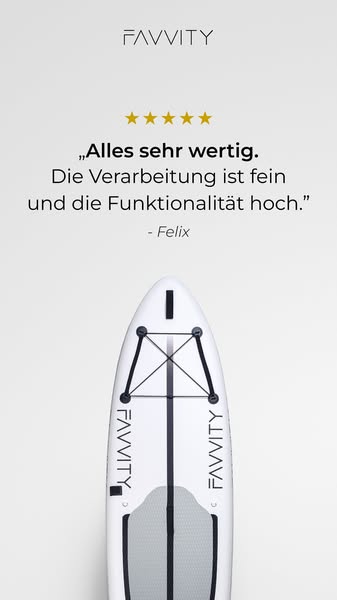 Favvity SUP Board – Performance, die dich auf dem Wasser trägt