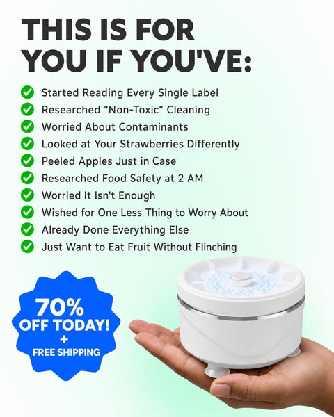 Your Rinsed Produce is NOT Clean