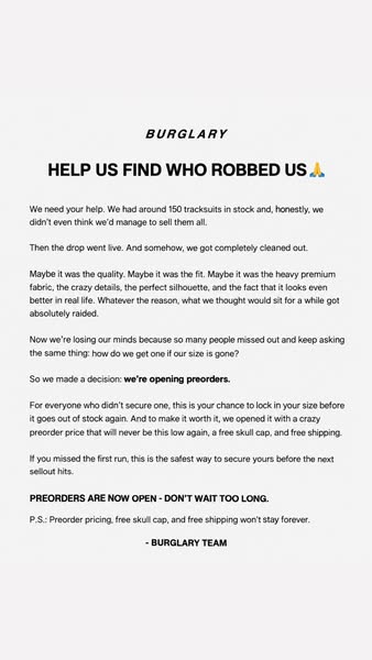 You Cleared Us Out. Here’s Round Two.