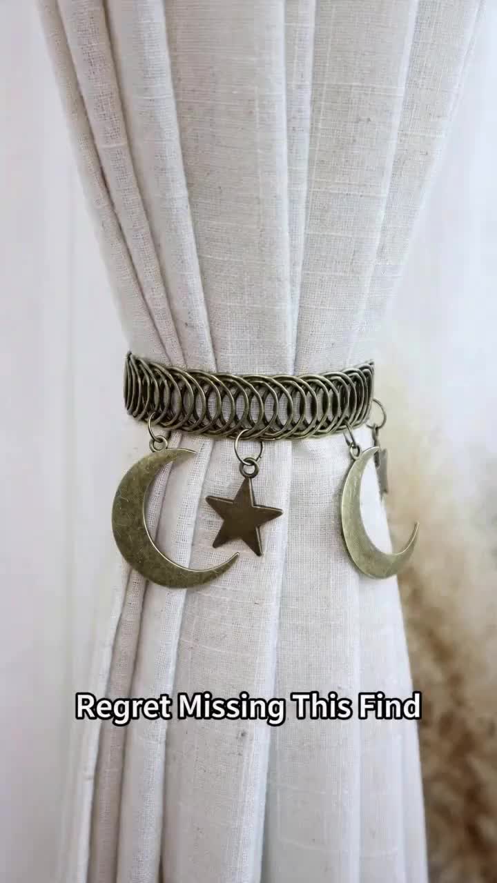 Celestial Metal Spring Curtain Tieback
