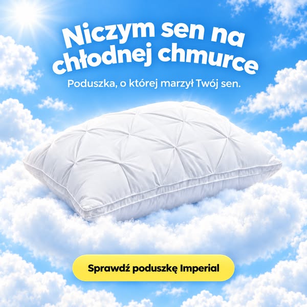 Śpisz na plecach? Ta poduszka jest dla ciebie