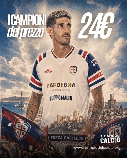 PROMO MAGLIA CAGLIARI AL 20%