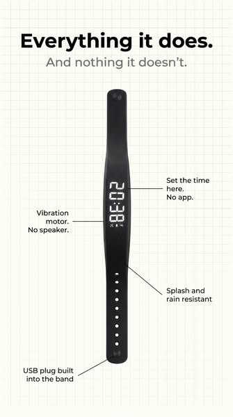 A smartwatch on the table wakes no one.