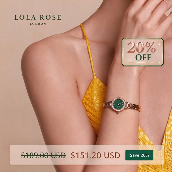 20% OFF Zircon Malachite Watch