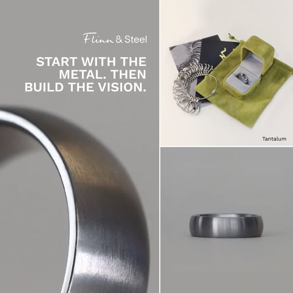 Tantalum Wedding Rings Dark. Solid. Different.