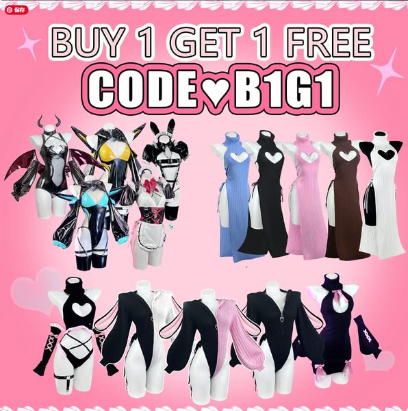 BUY ONE GET ONE ON ALL ITEMS