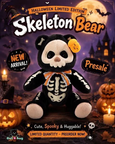Glow Skeleton Bear — Limited