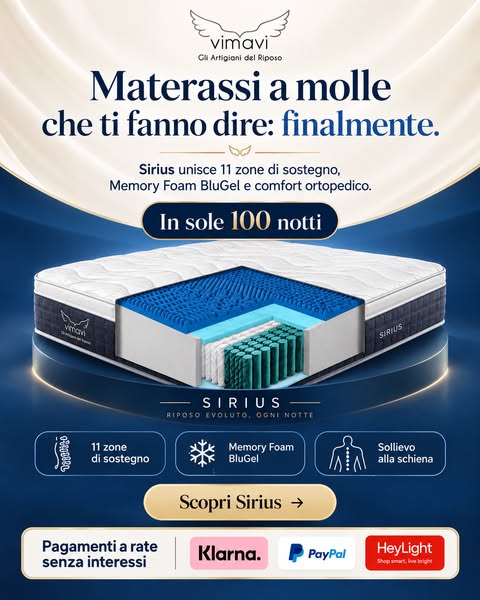 Il materasso che sostiene davvero la tua schiena