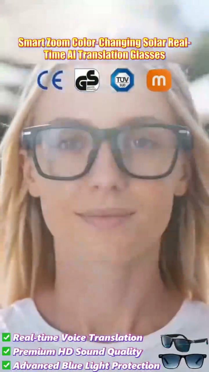4K Vlog Video Recording + AR Holographic Navigation + AI Real-time Translation + Optical Zoom Lens