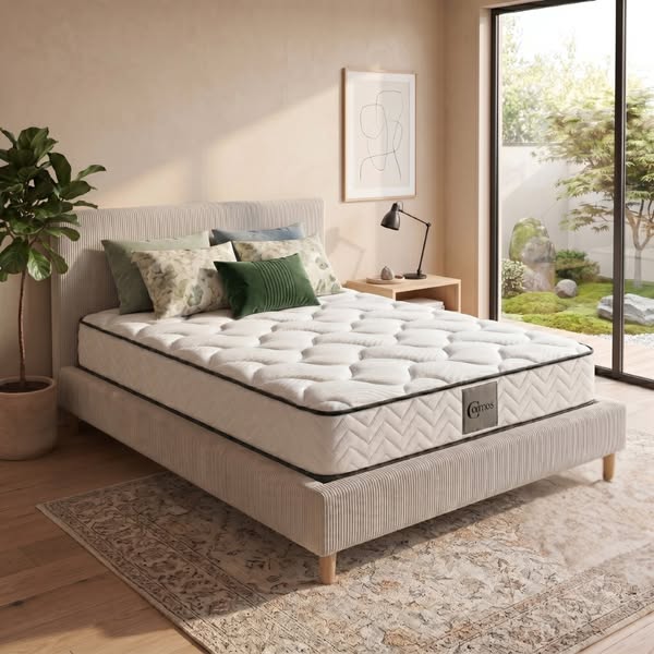 Matelas ressorts ensachés, mémoire de forme - Collection Cosmos