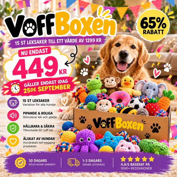 15 leksaker - 449 kr!