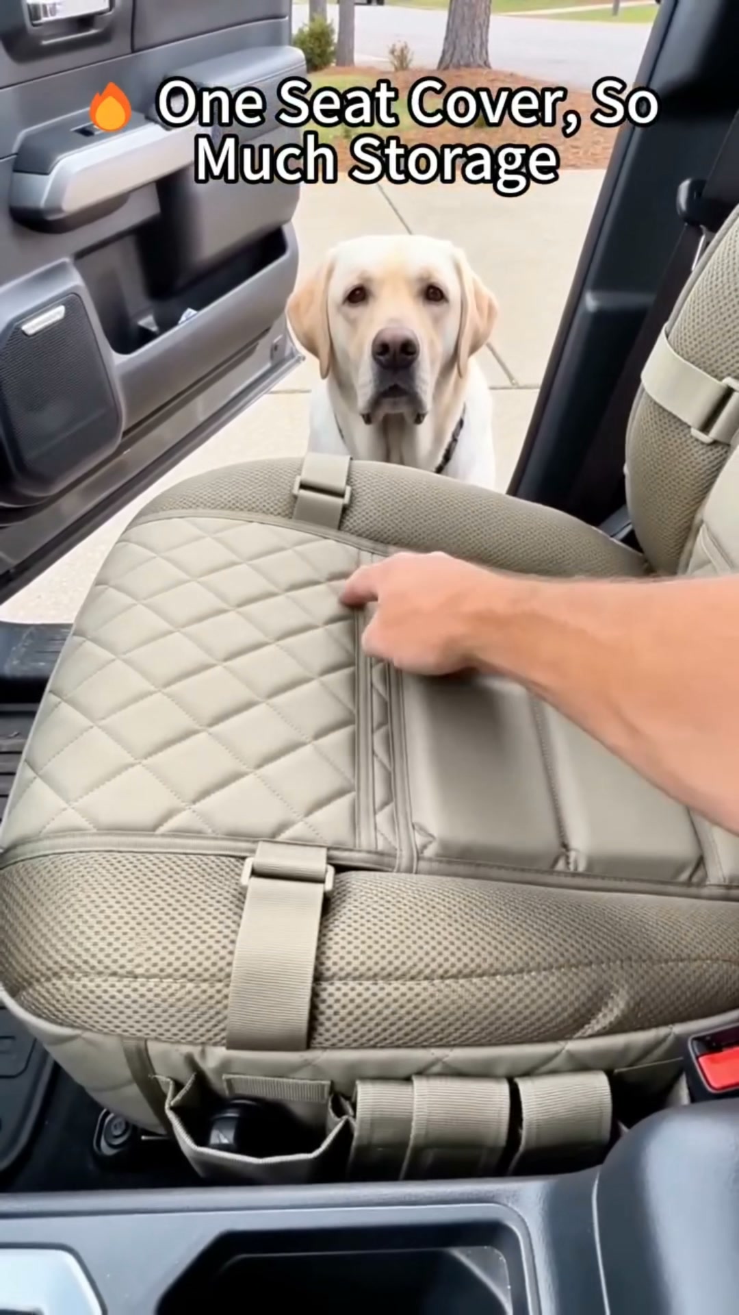 Durable Tactical Truck Seat Cover Storage, Protection & All-Day Comfort