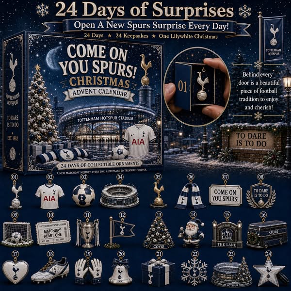 Come On You Spurs! Football Christmas Advent Calendar