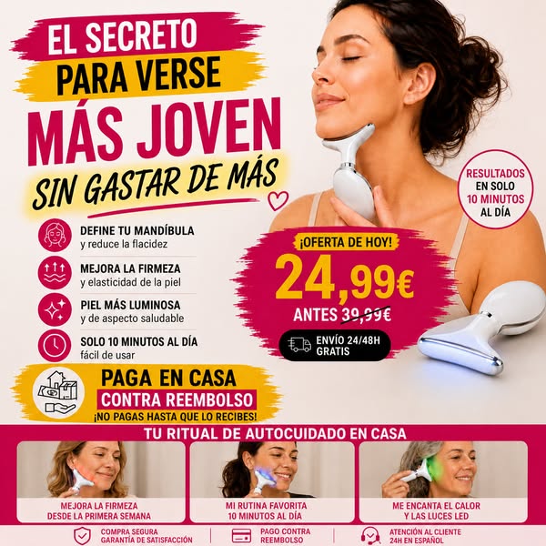Masajeador Facial LED Sculpt · OFERTA 24,99 €