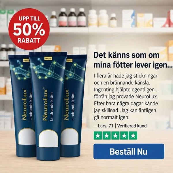 Äntligen — för brännande fötter och nervsmärta��
