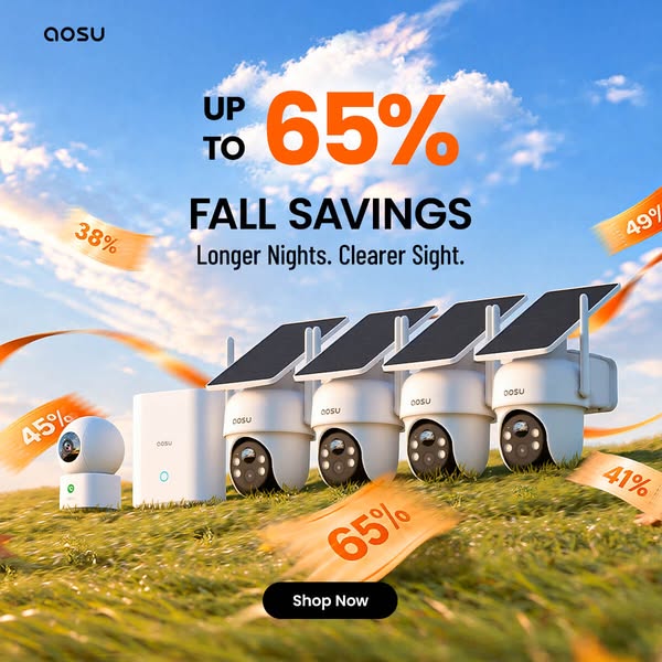 aosu Smart Security for Peace of Mind – Up to 65% OFF