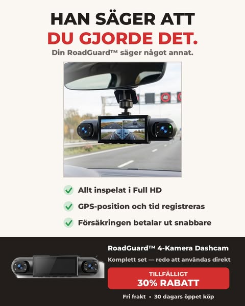 Aldrig mer »ditt ord mot deras« — 50% rabatt