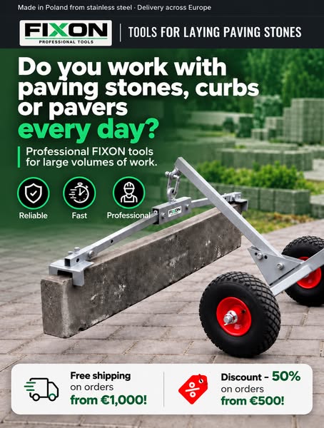 Professional tools for paving stone installation