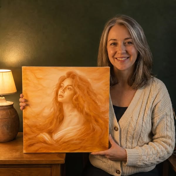 Paint Dreamy One-Color Oil Portraits