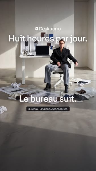Un bureau qui tient ton rythme.