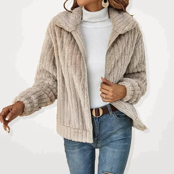 Zip-Up Jacket In Sizes S To 5XL
