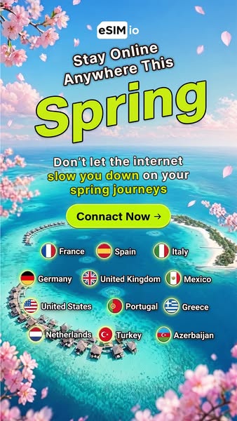 Say goodbye to expensive roaming bills and activate affordable global data with eSIM io.