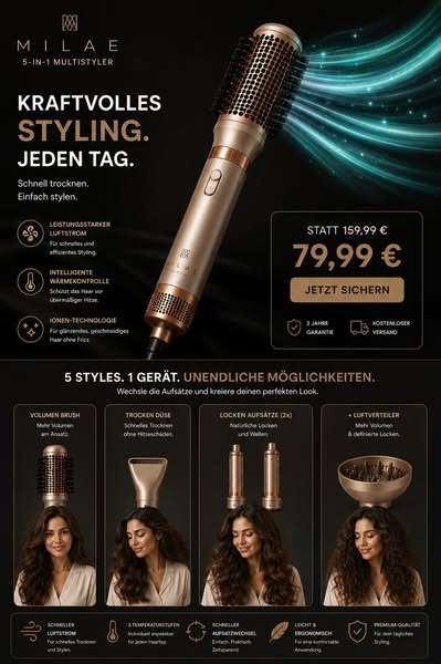 5 Styles. 1 Gerät. Für jeden Look.