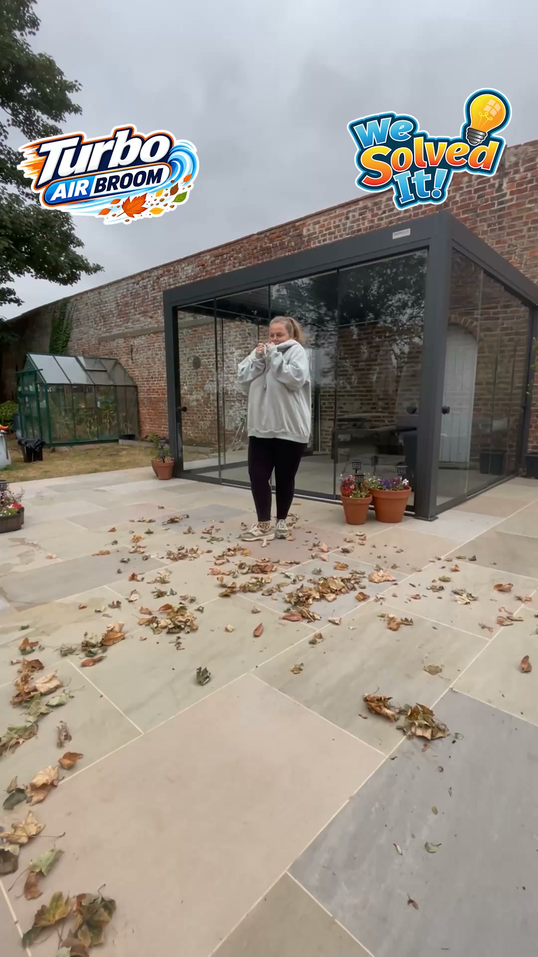 Blow Away Auumn Leaves with Turbo Air Broom