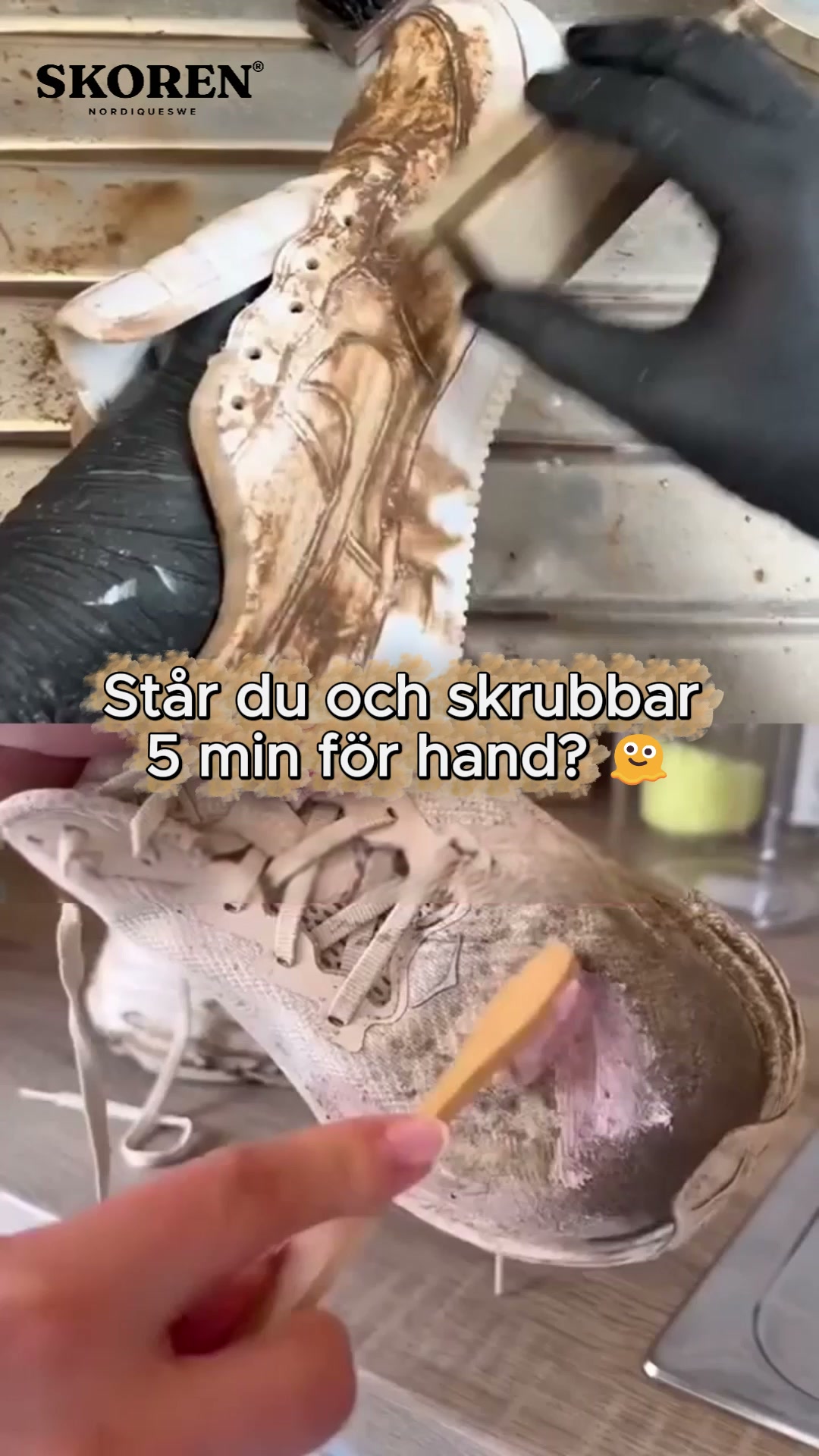 Rena sneakers på 30 min – utan handskrubbet