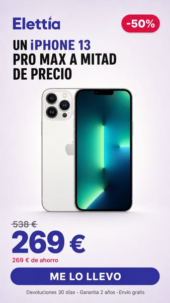 Mitad de precio, garantía total