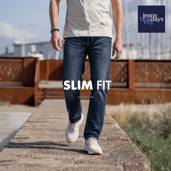 21% korting op slim fit herenjeans
