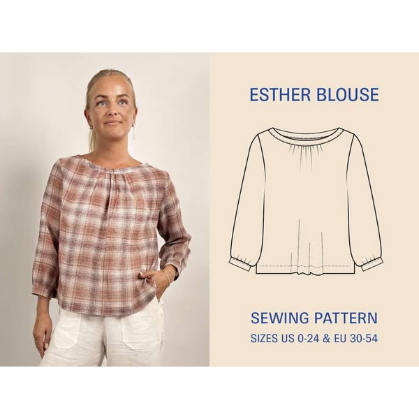 Esther Blouse sewing pattern