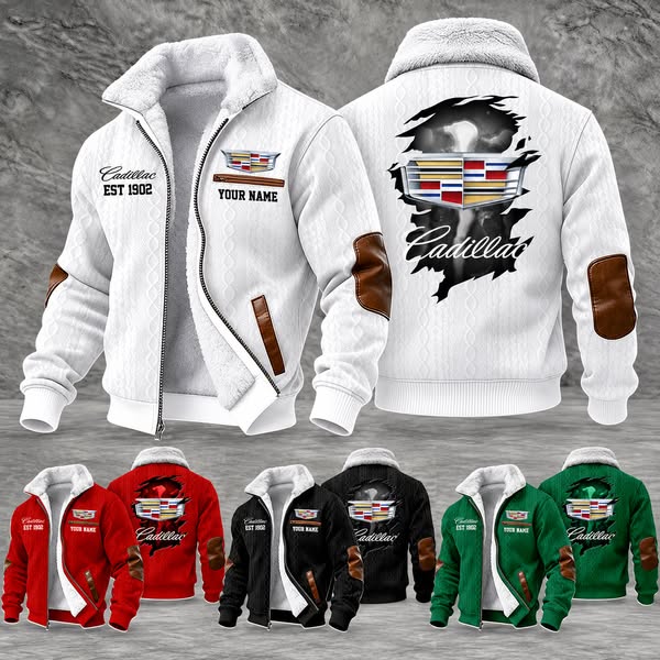 Cadillac Custom Name Classic Design Fleece Jacket