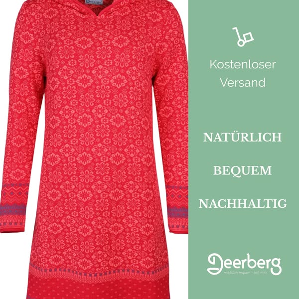 Strickkleid Helle Falster - rubin