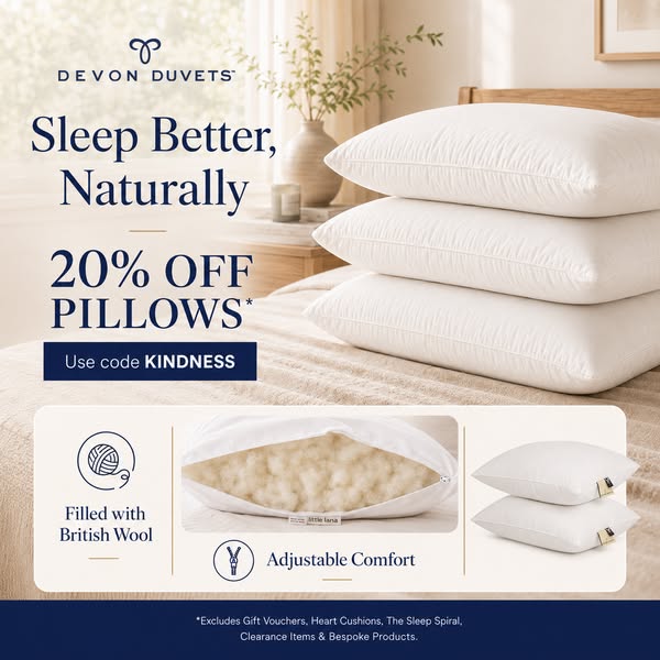 20% Off Wool Pillows