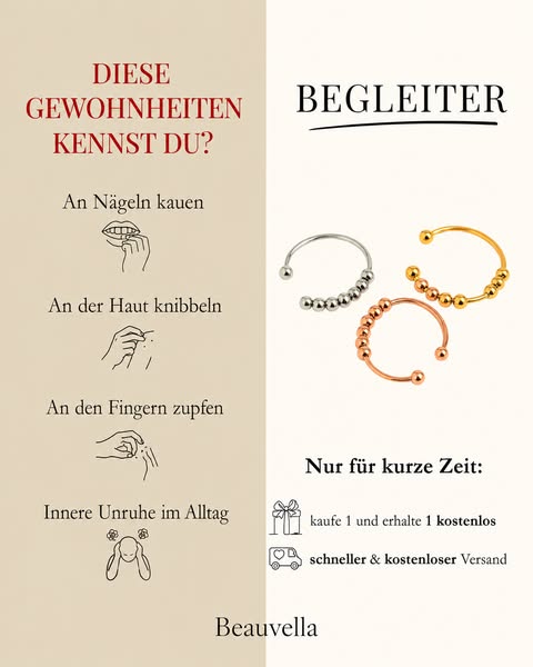 Nur für kurze Zeit: Kaufe 1 Ring – erhalte 1 GRATIS + kostenloser Versand!