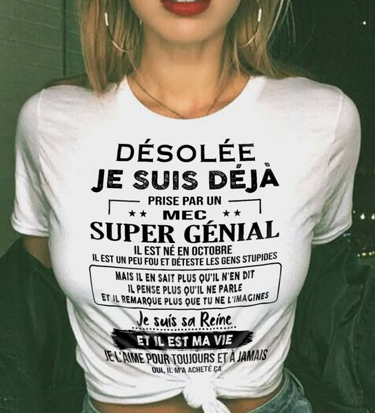 Octobre - Petit ami incroyable né en octobre - Cadeau spécial pour vot