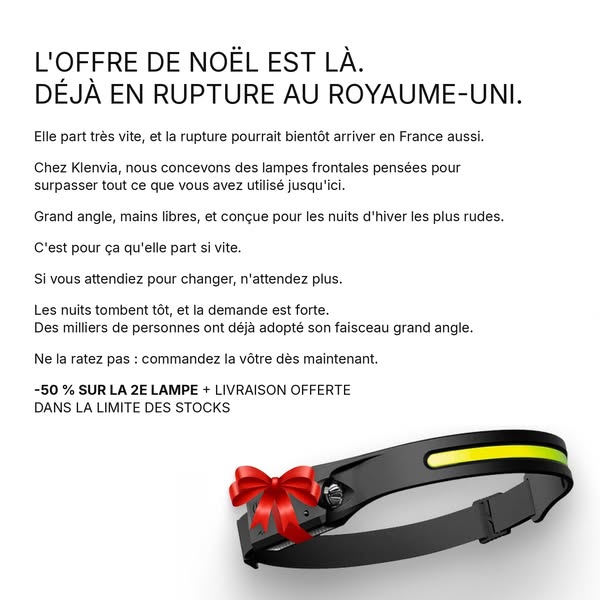 50 % SUR LA 2E LAMPE + LIVRAISON OFFERTE