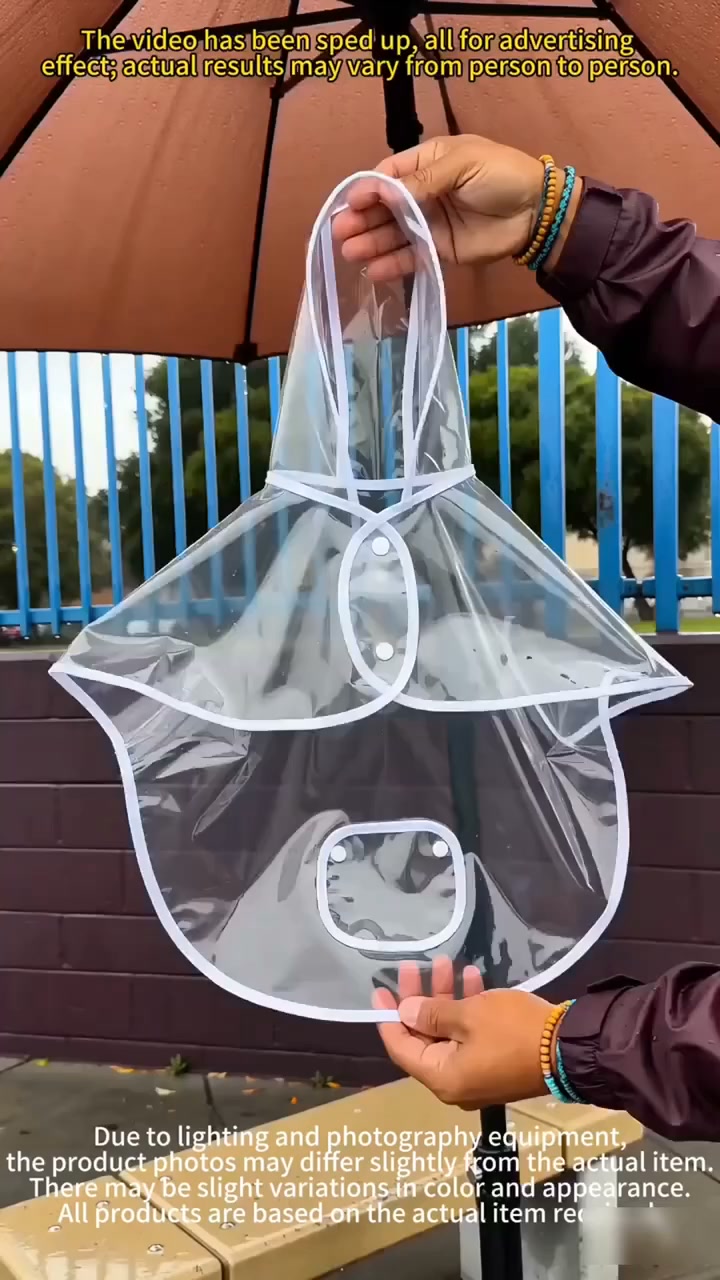 50% OFF | Transparent Waterproof Dog Raincoat