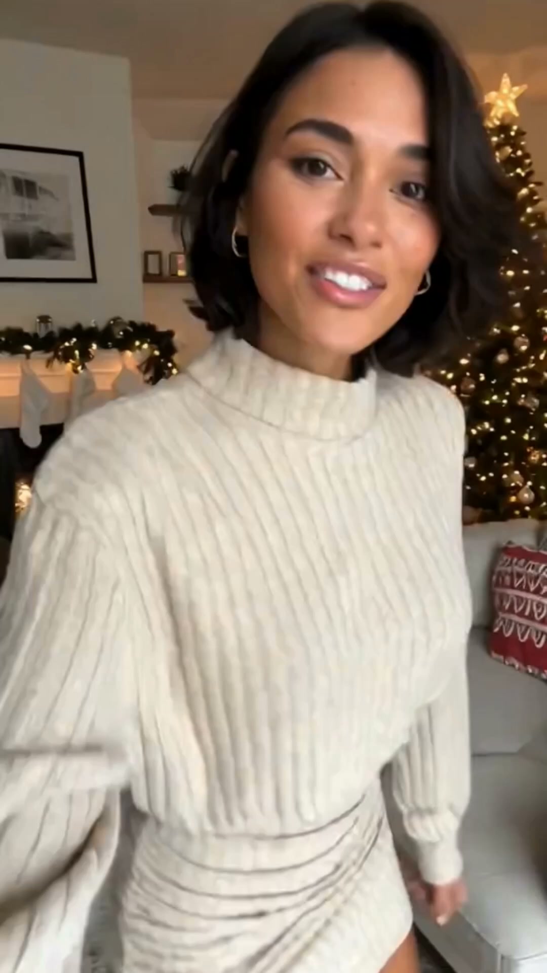 Cozy Chic Turtleneck Mini Dress