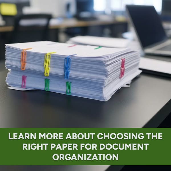 Learn more about choosing the right paper for document organization