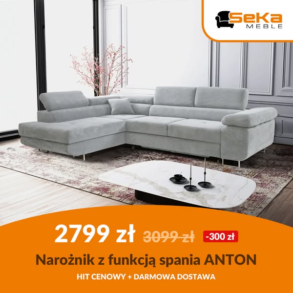 Narożnik Anton tylko za 2799 zł - HIT CENOWY