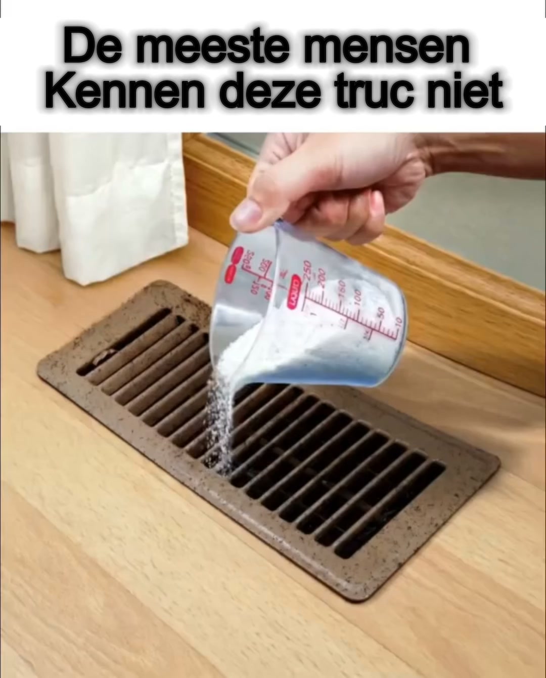Een opa liet me deze truc tegen stof zien