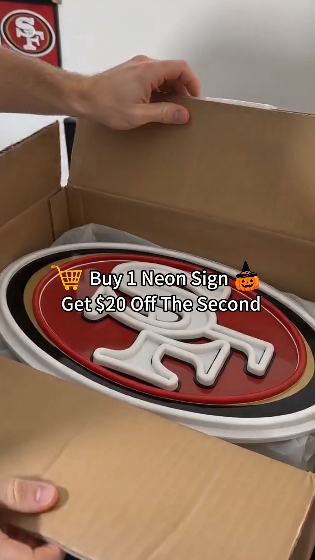 Buy 1 neon sign, get the 2nd 50% OFF + free delivery