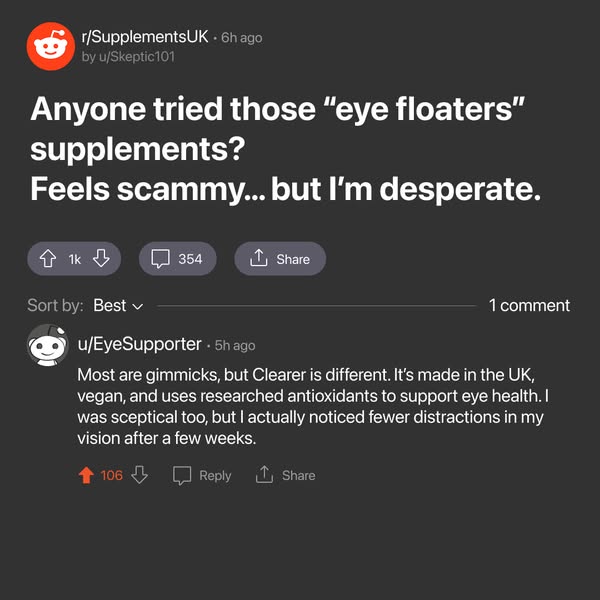 Support Your Eyes, See the Difference