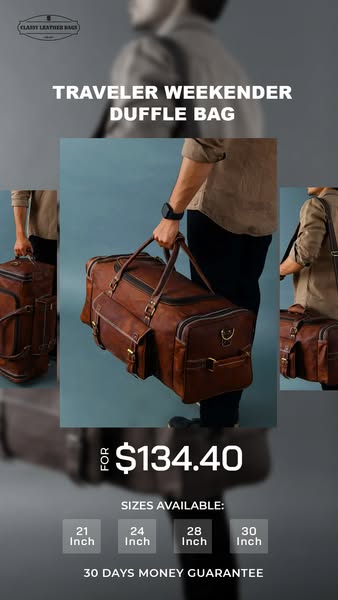 Timeless Leather Duffle for Any Journey