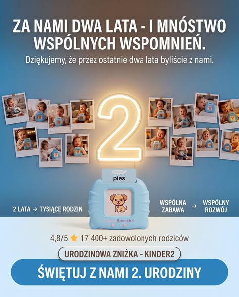 OSTATNIE DNI! KinderSpeech kończy 2 lata