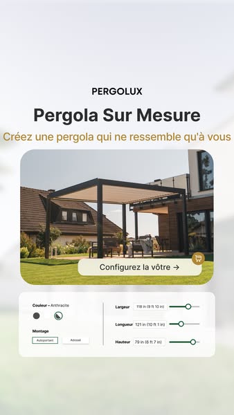 Votre pergola sur mesure en 3 clics