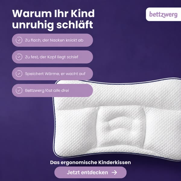 Das Kinderkissen, das mitwächst.